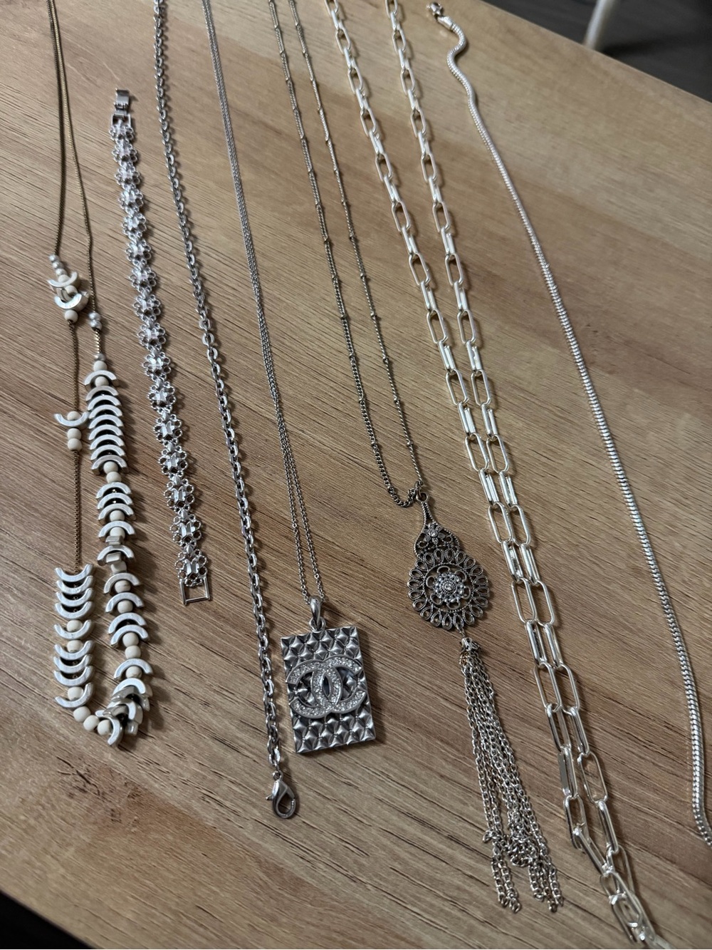 Bulk lot of silvertone jewelry